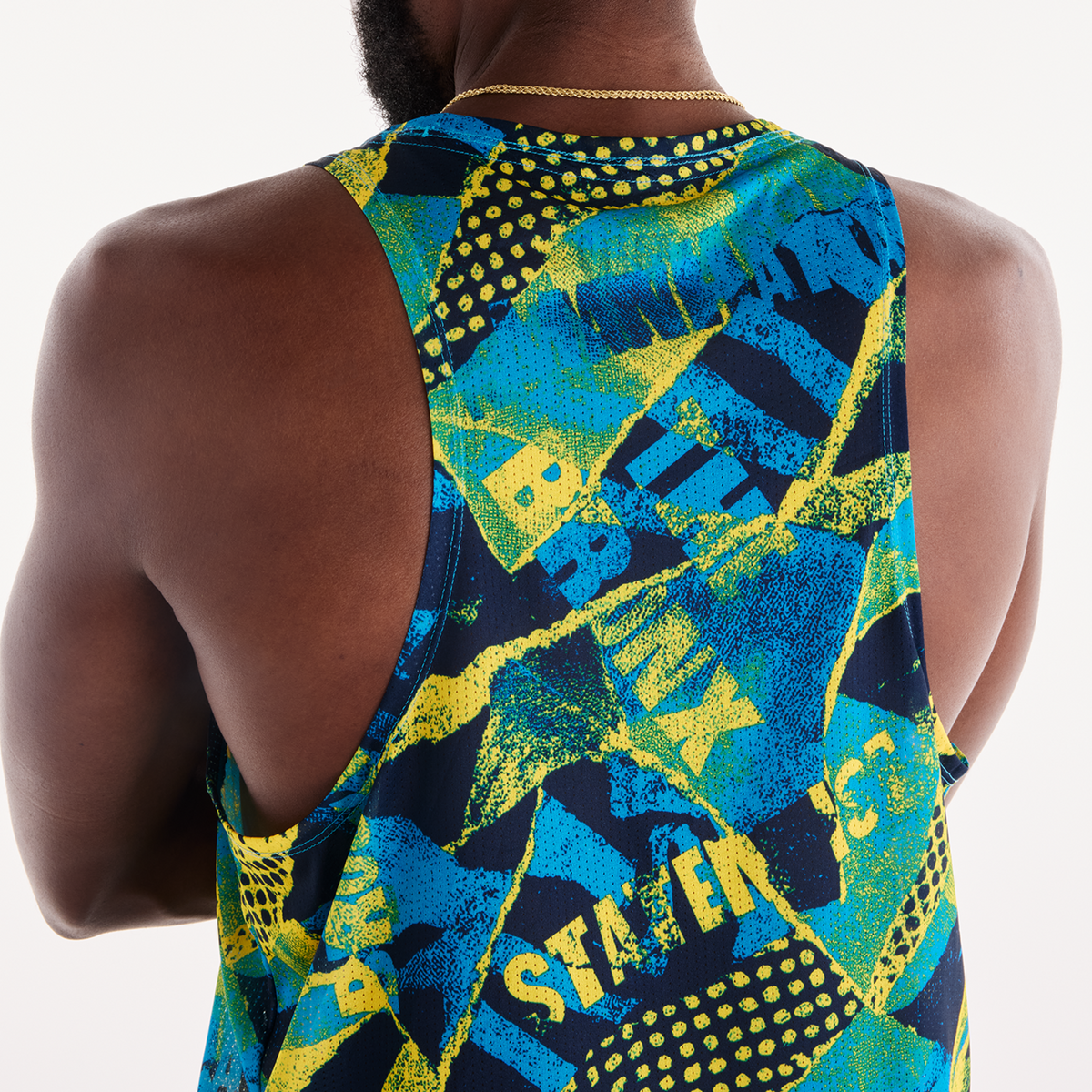 New Balance NYC Marathon Athletics Printed Singlet in MEHRFARBIG