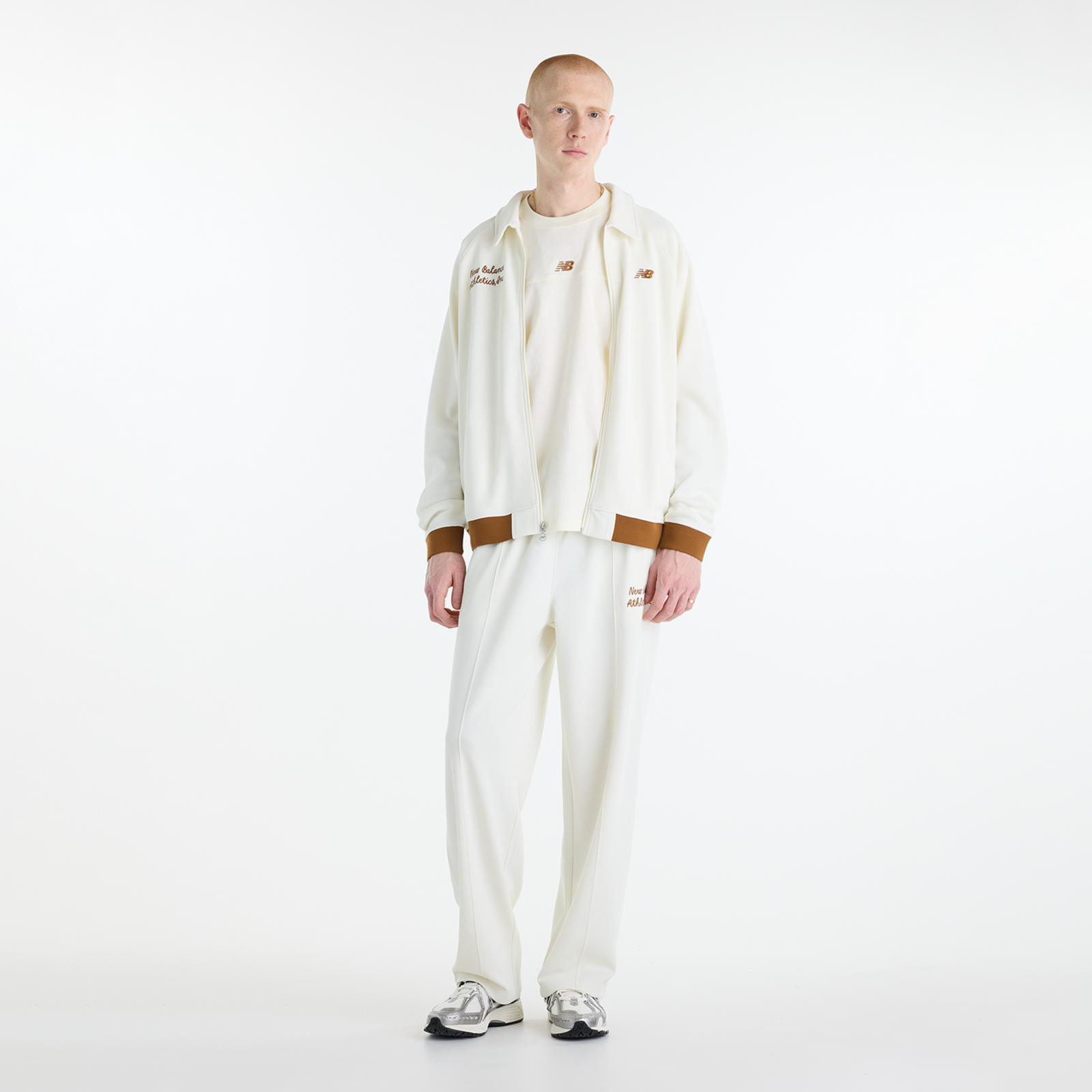 New Balance Sport Legacy Graphic T-Shirt in BEIGE