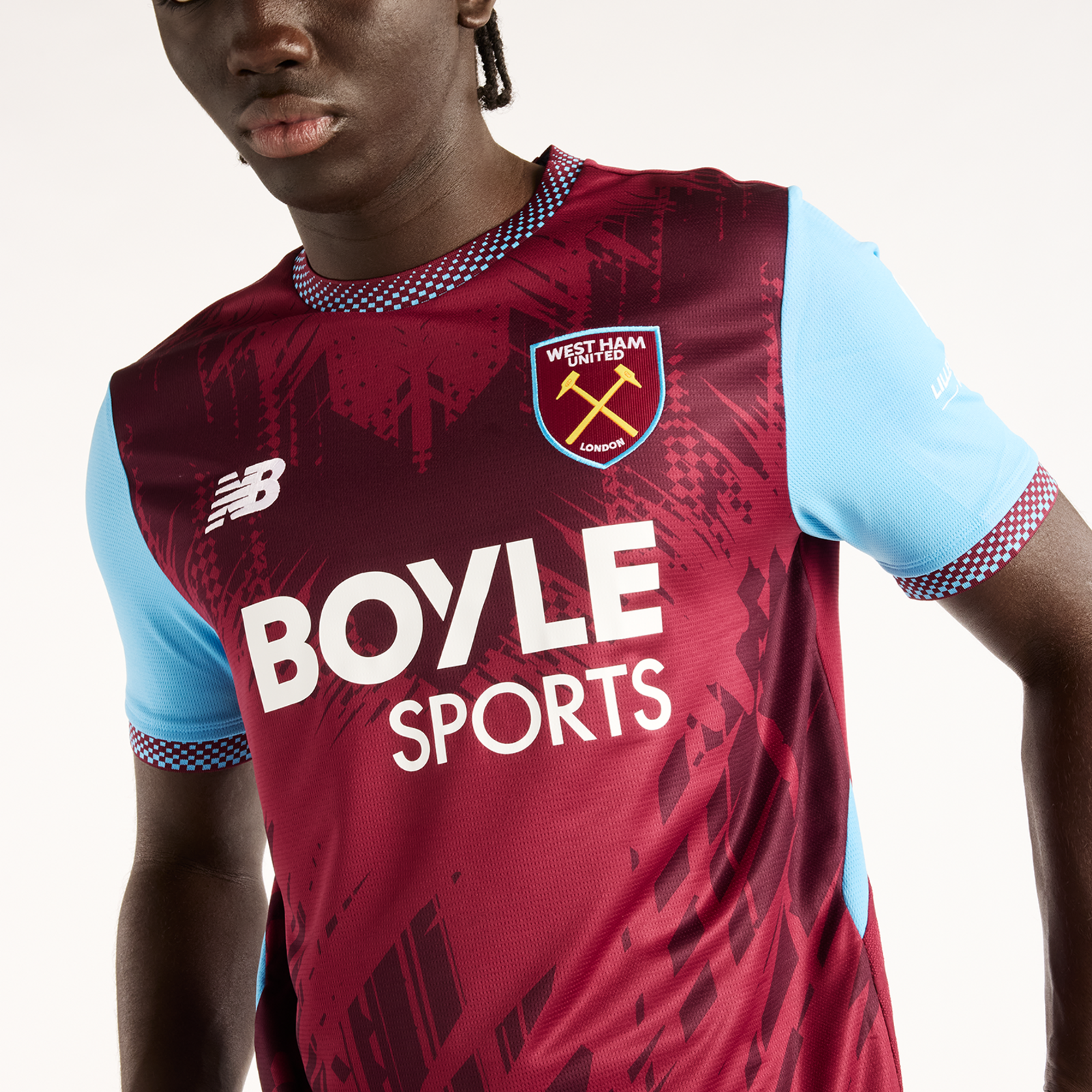 New Balance West Ham United Home SS Jersey 26/27 in ROT