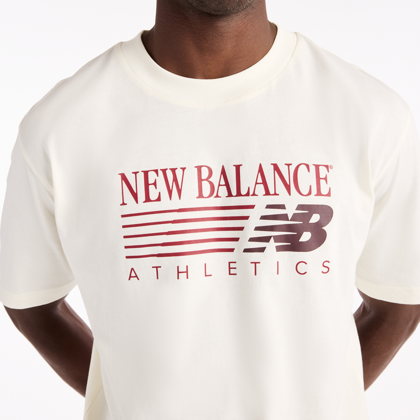 New Balance Reimagined Graphic T-Shirt in BEIGE