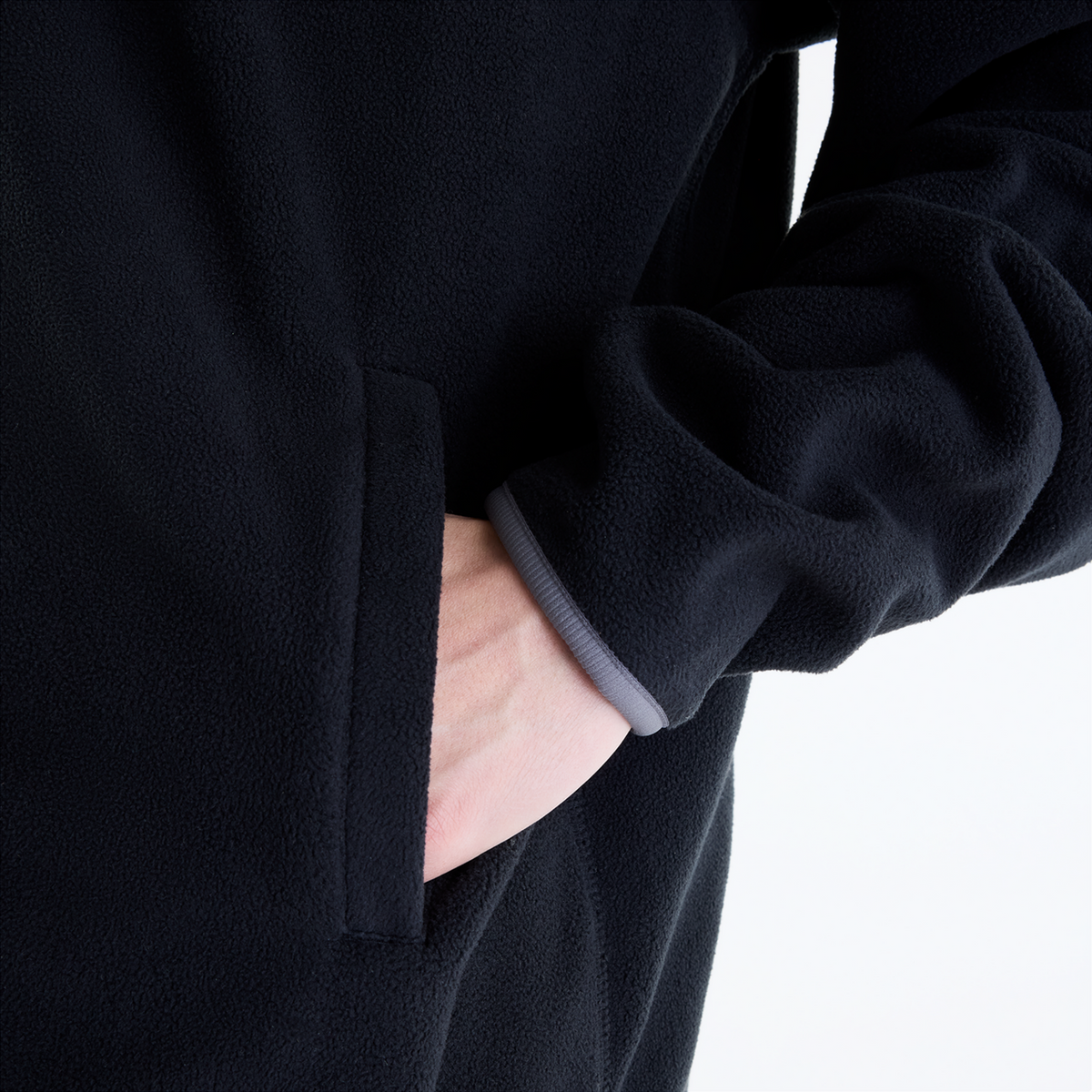 New Balance Sport Polar Fleece Half Zip in SCHWARZ