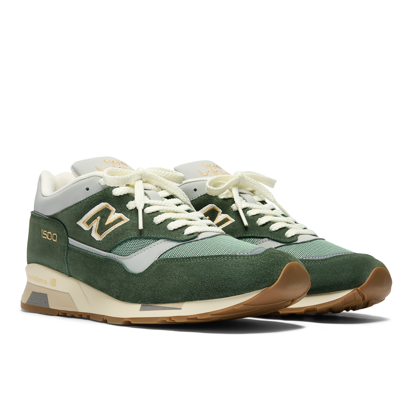 New Balance M 1500 Made in UK Vintage Sports Freizeitschuhe in GRÜN