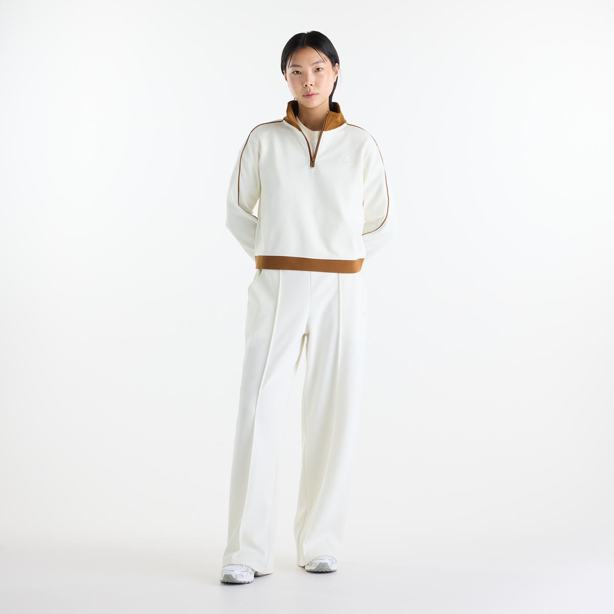 New Balance W Sport Legacy Pique Pant in BEIGE