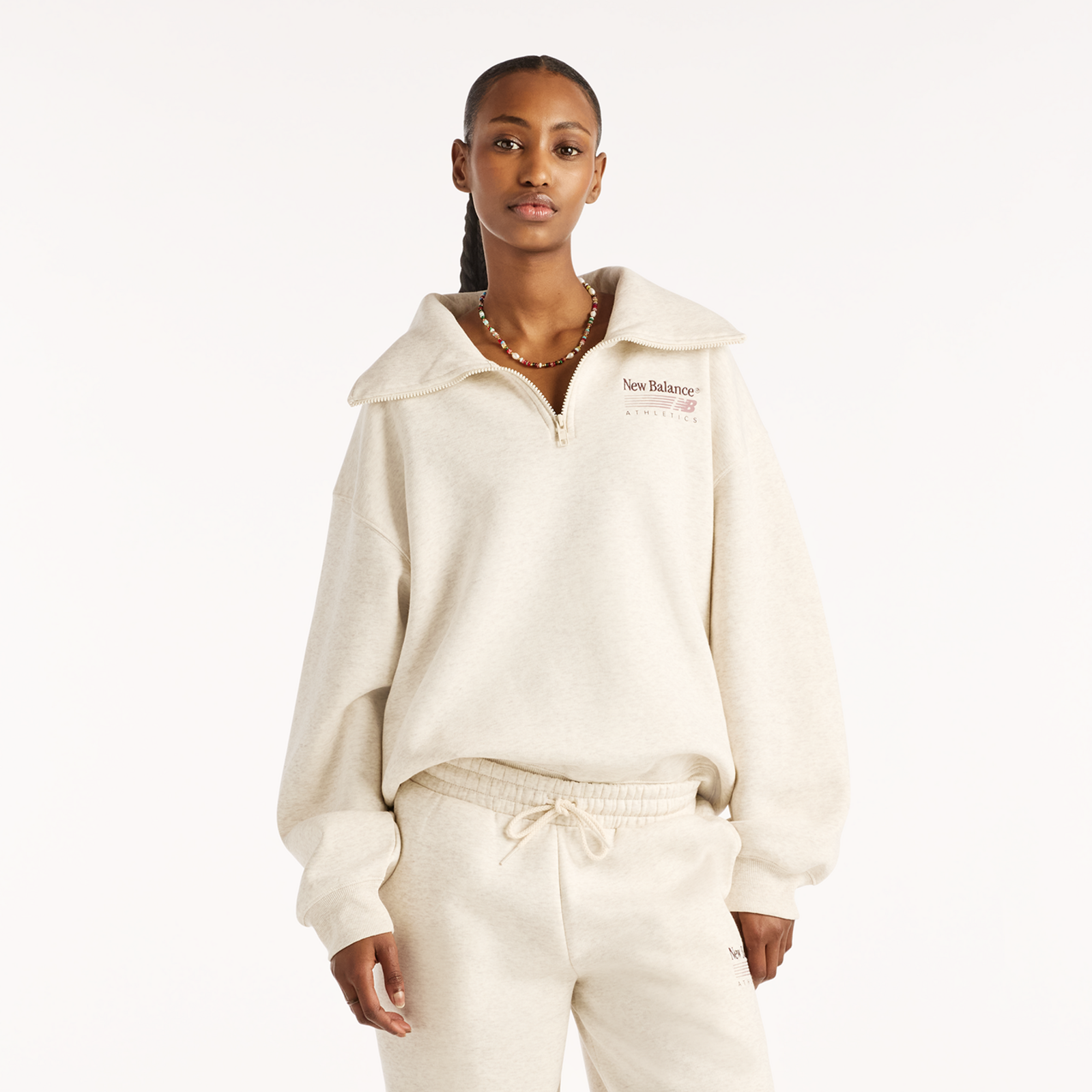New Balance W Trackside Fleece Pant in