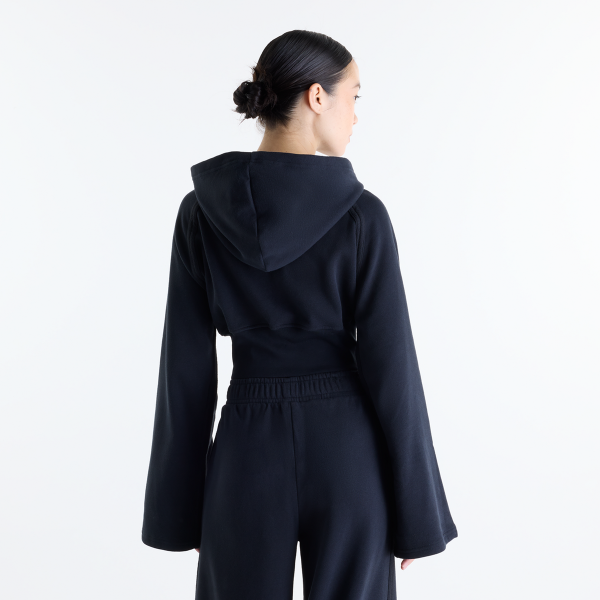 New Balance W Brushed Coastal Fleece Full Zip in SCHWARZ