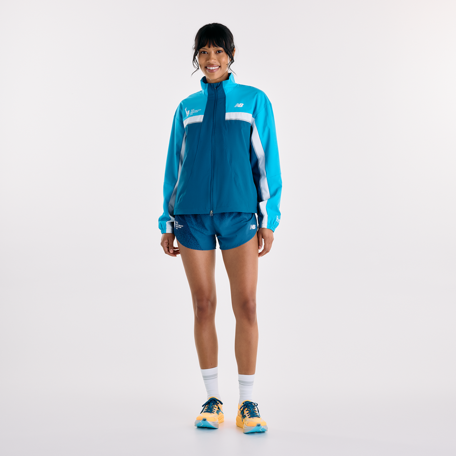 New Balance W NYC Marathon Jacket in BLAU