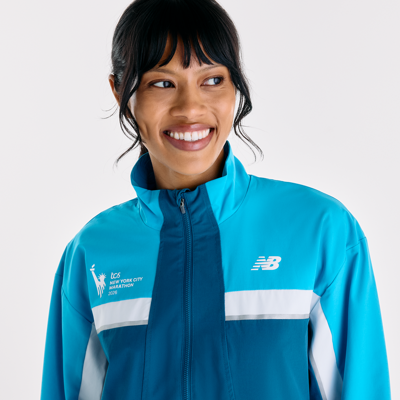 New Balance W NYC Marathon Jacket in BLAU