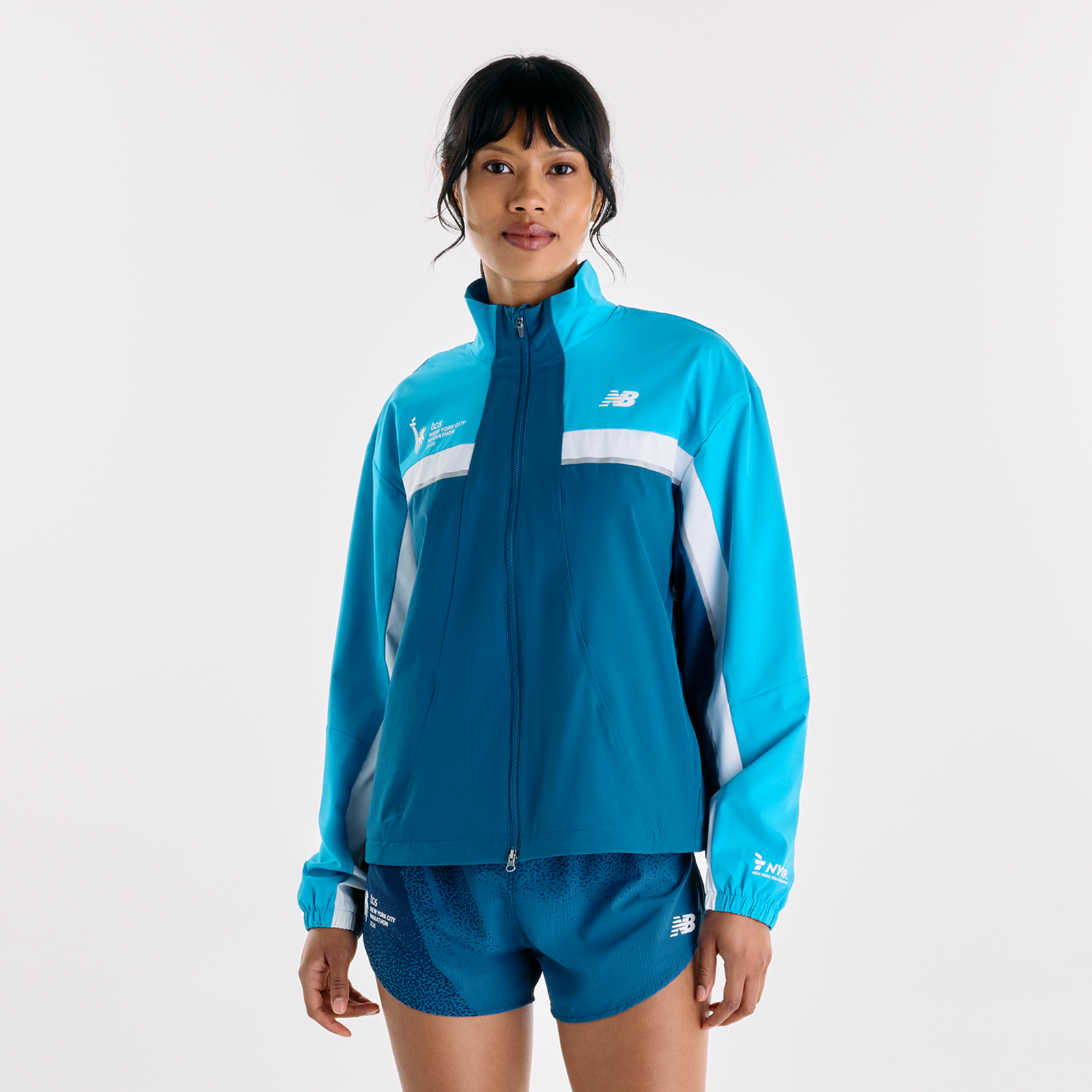 New Balance W NYC Marathon Jacket in BLAU