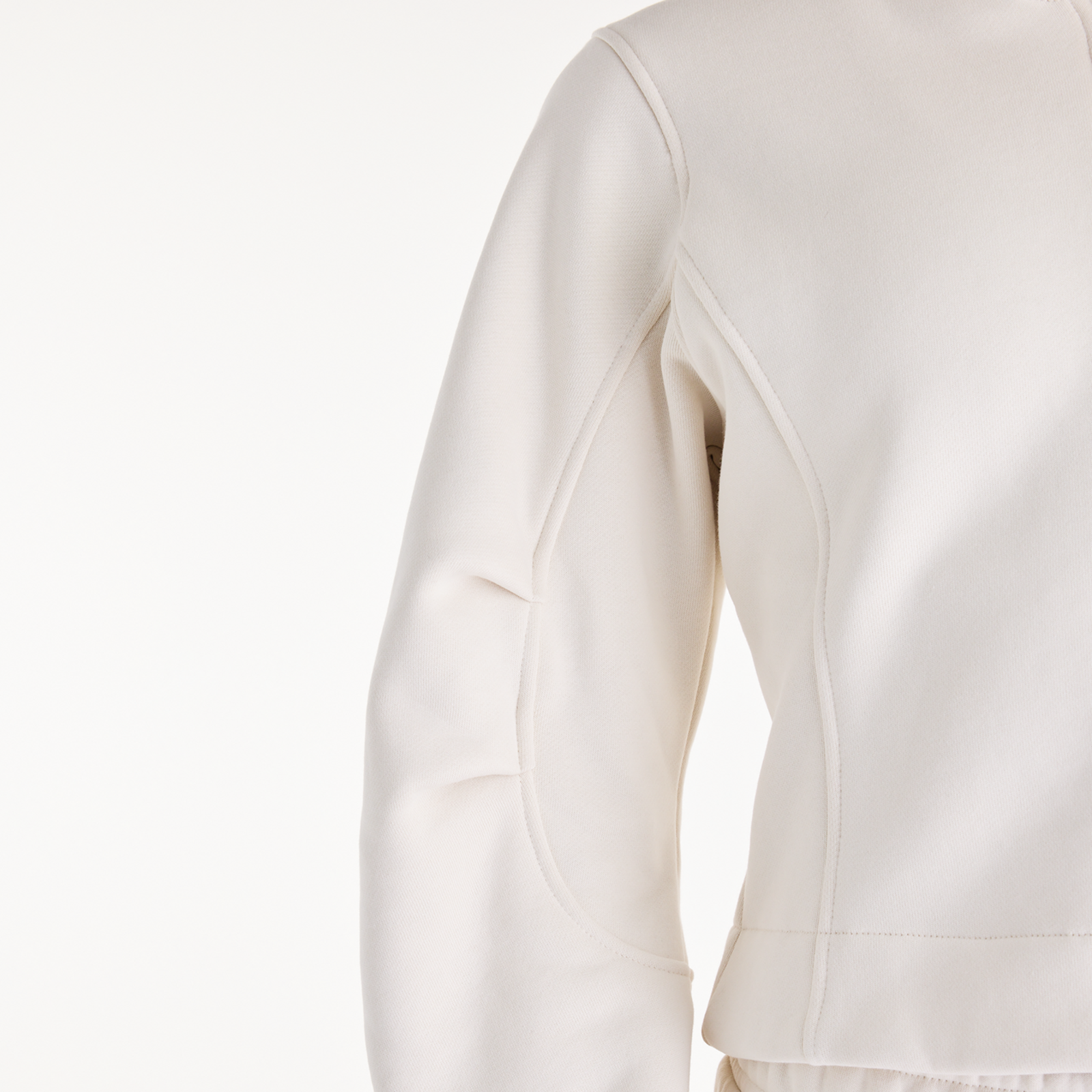 New Balance W Athletics Crafted Fleece Full Zip in BEIGE