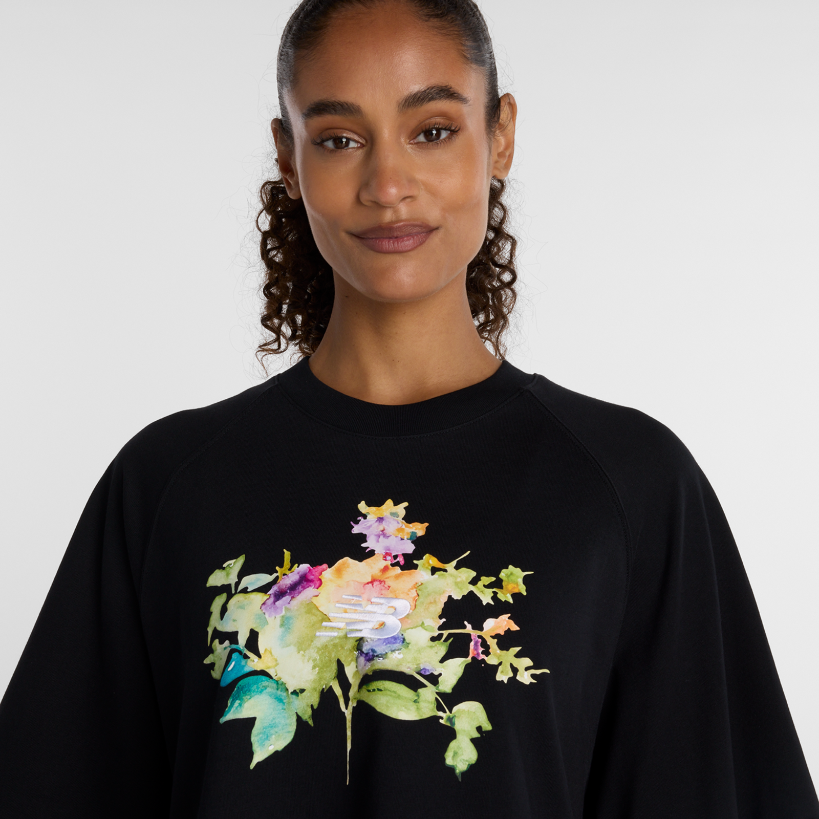 New Balance W Watercolor Multi Boxy T-Shirt in