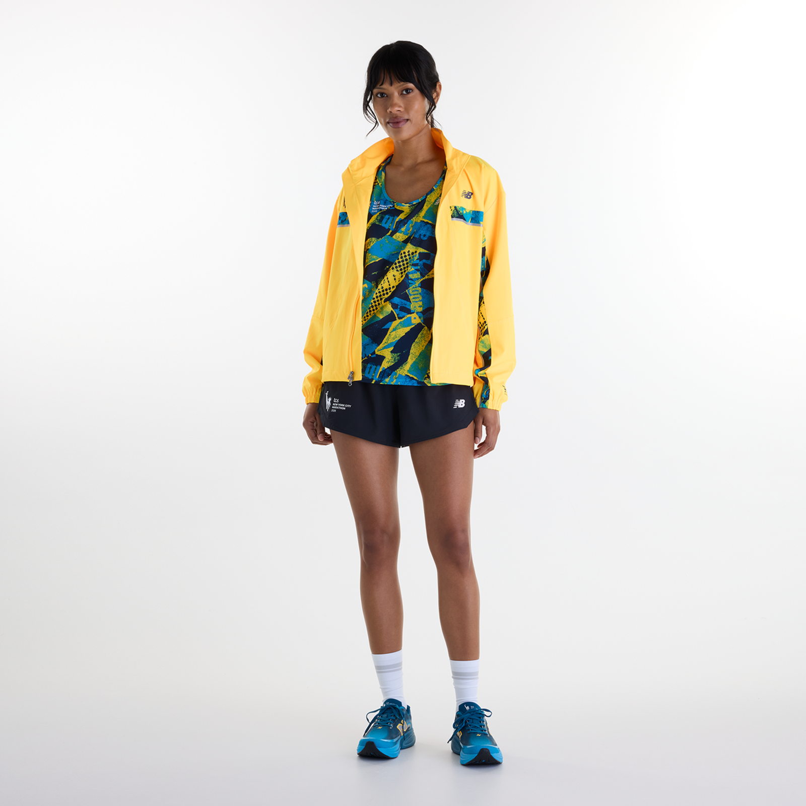 New Balance W NYC Marathon Printed Athletics Tank in MEHRFARBIG