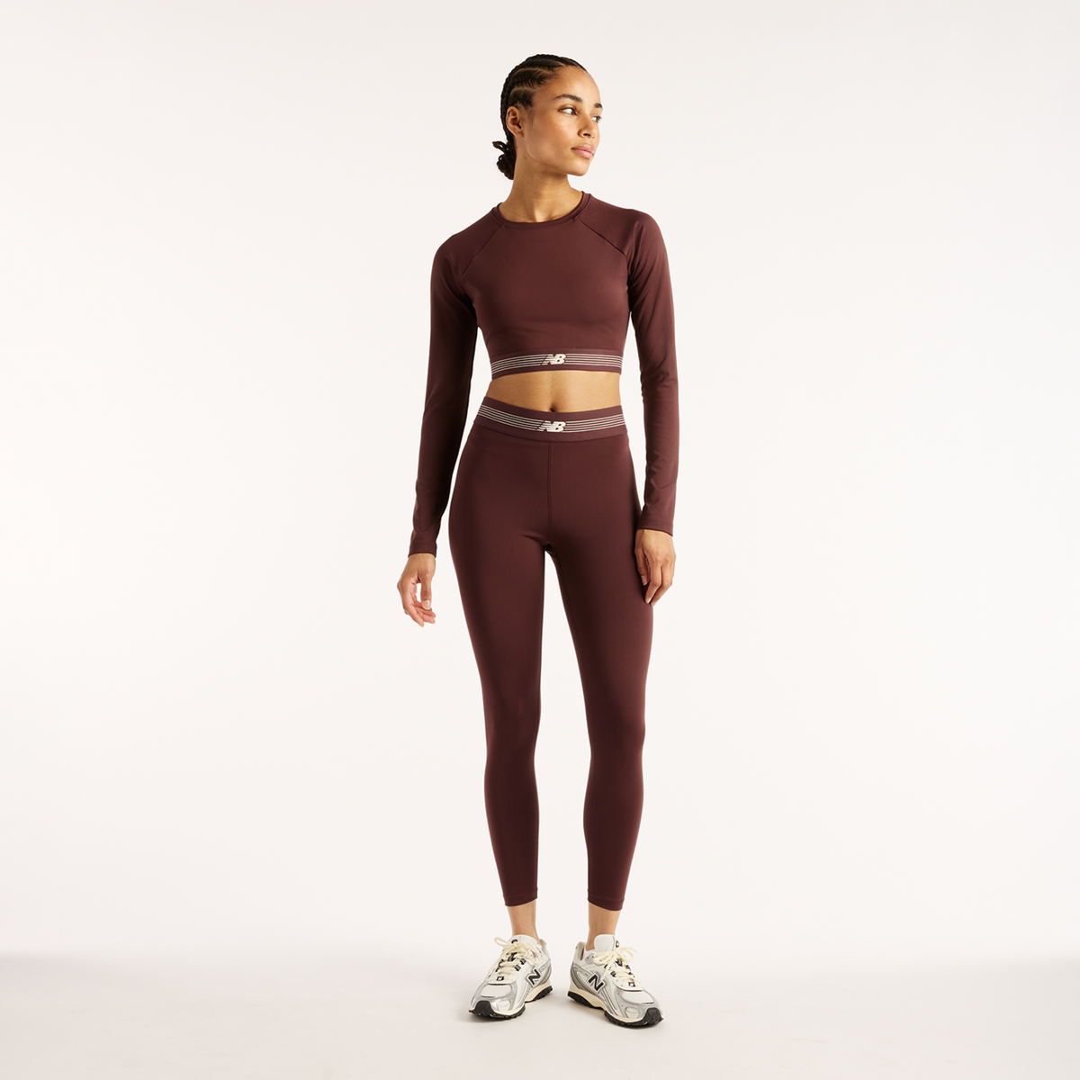 New Balance W AC Fitted Long Sleeve in ROT