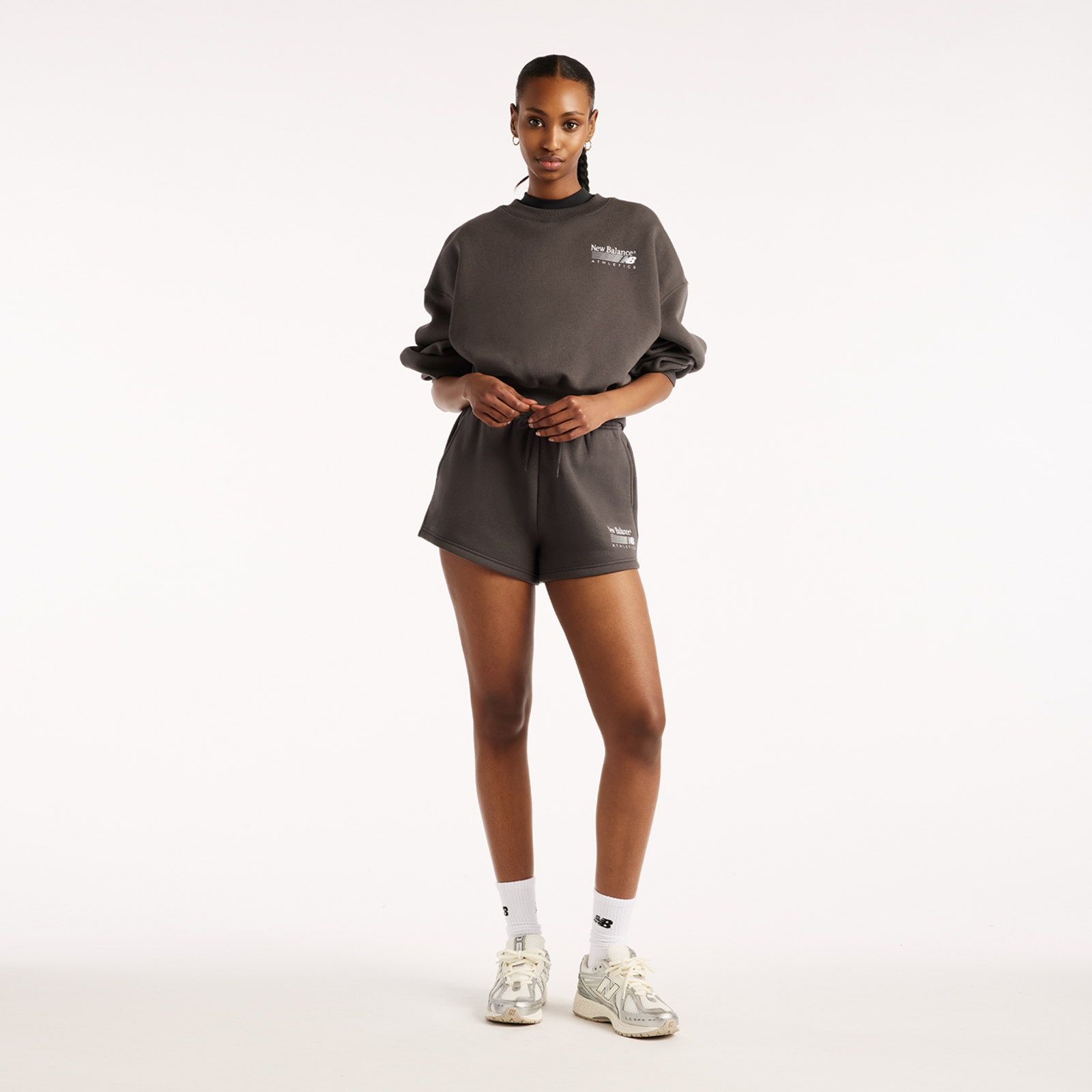 New Balance W Trackside Fleece Crew in