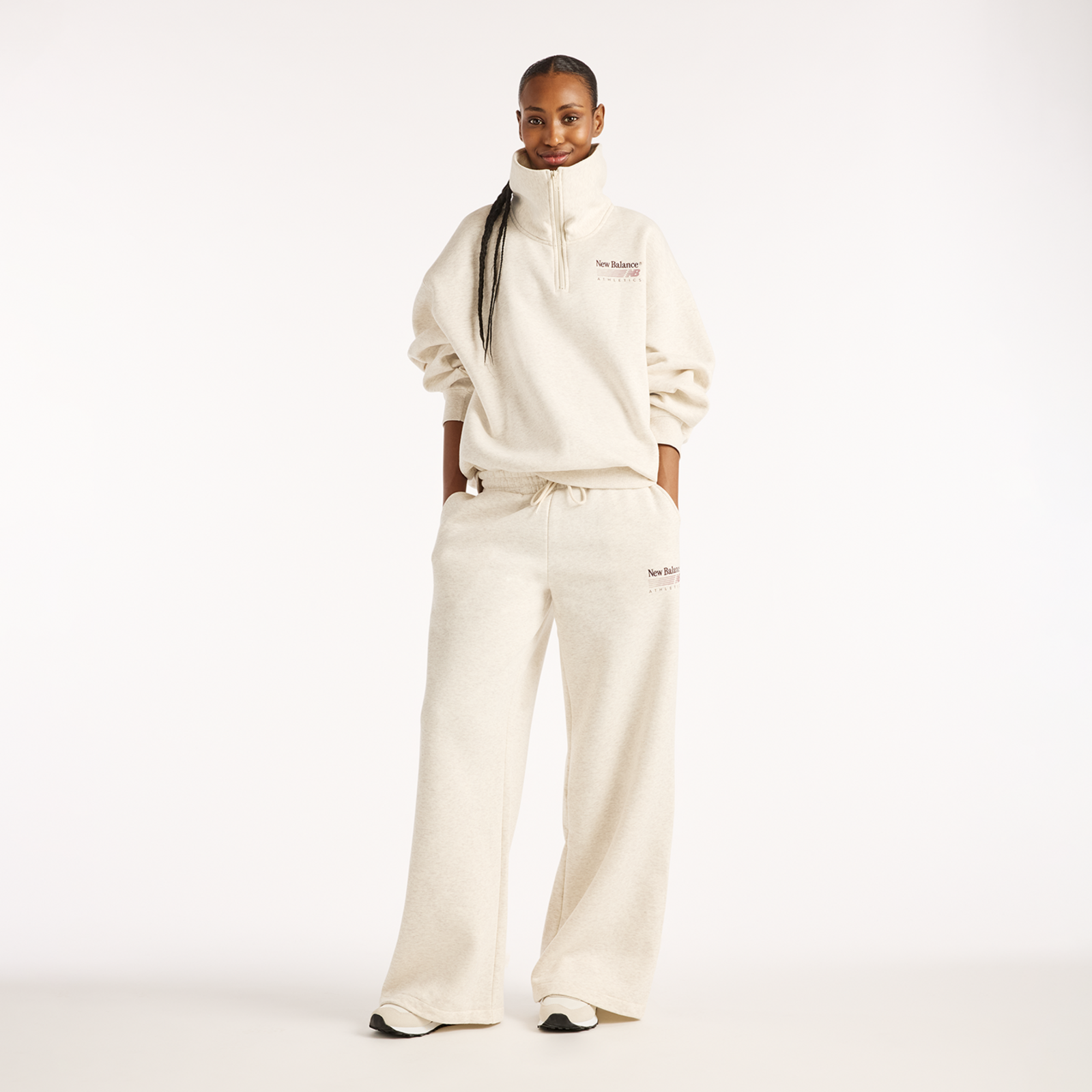 New Balance W Trackside Fleece Half Zip in