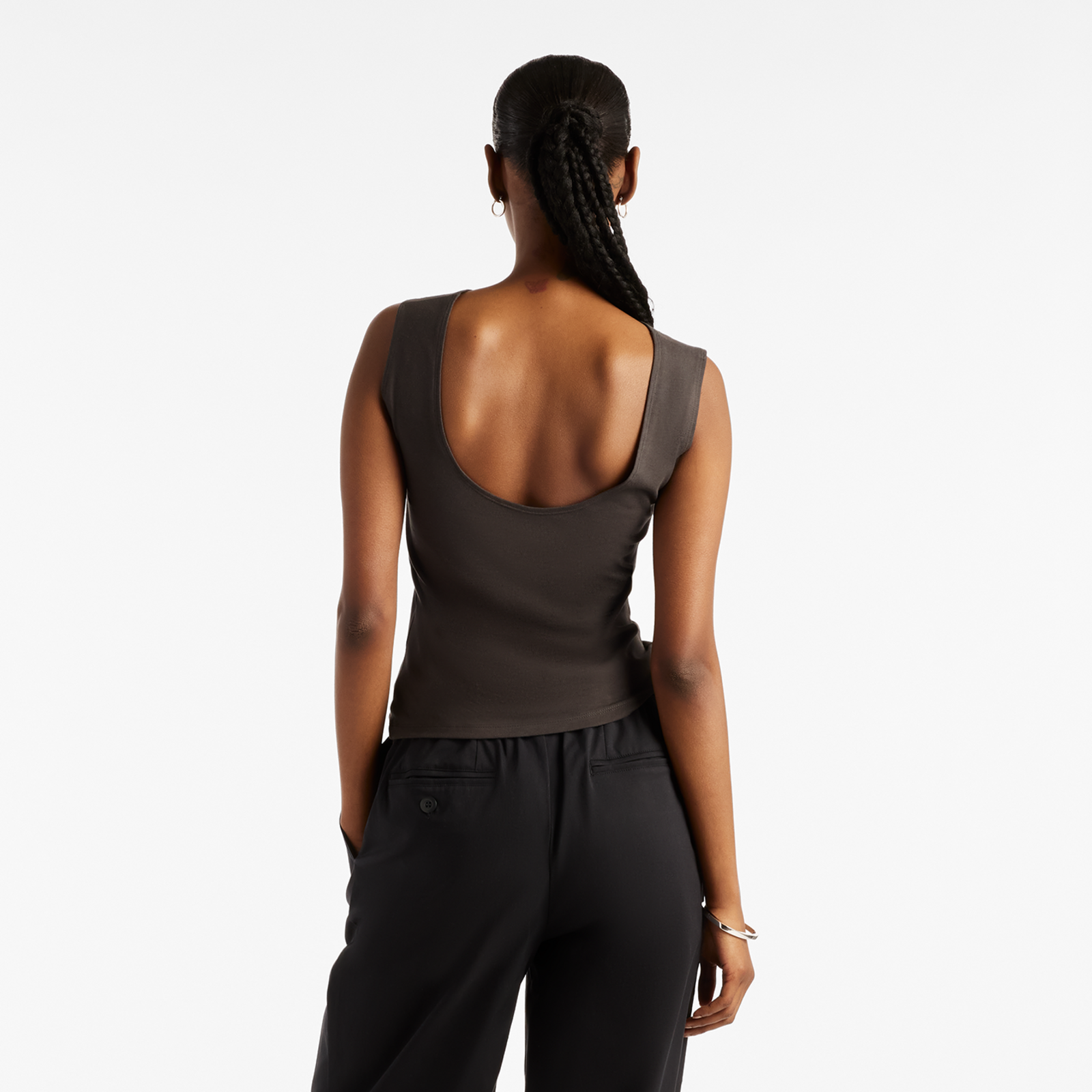 New Balance W Open-Back Fitted Tank in