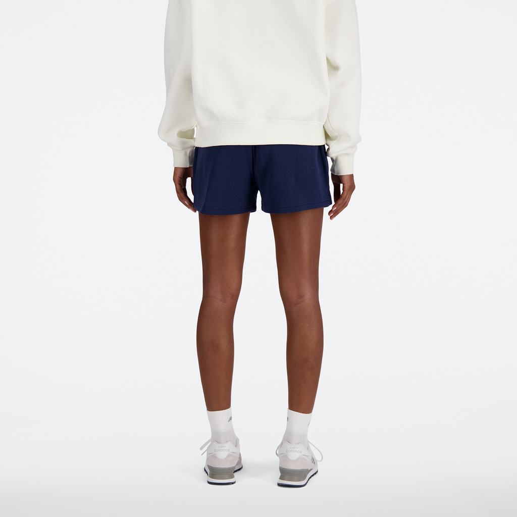 W Sport Essentials French Terry Short nb navy model_bild_back_brandshop