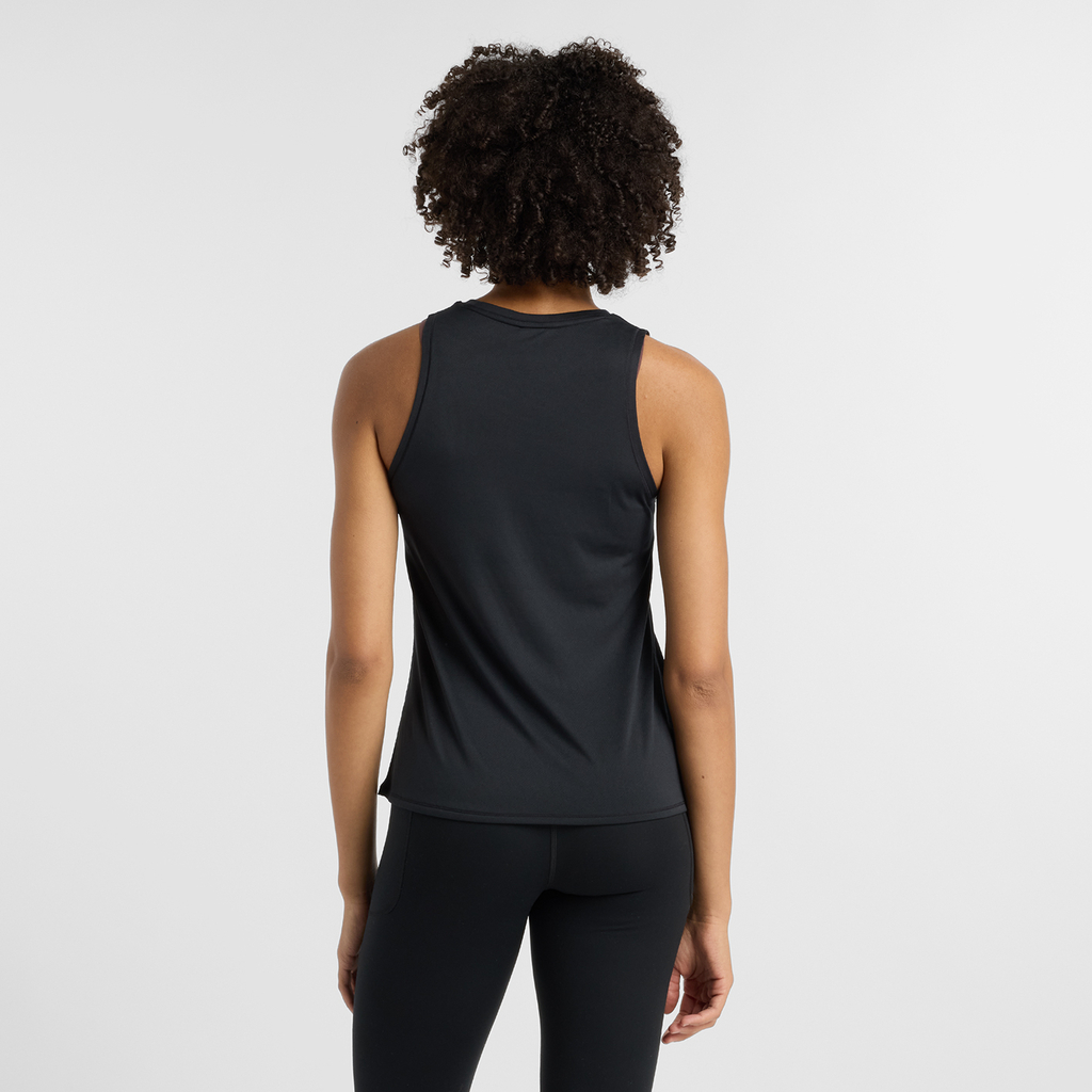 New Balance Jacquard Slim Tank in SCHWARZ