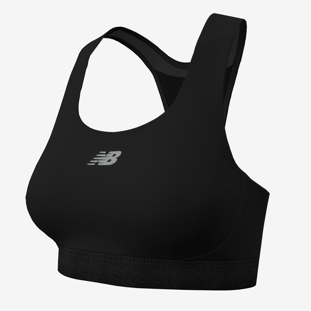 W NB Athletics Medium Support Sleek Sports Bra black Hauptbild_brandshop