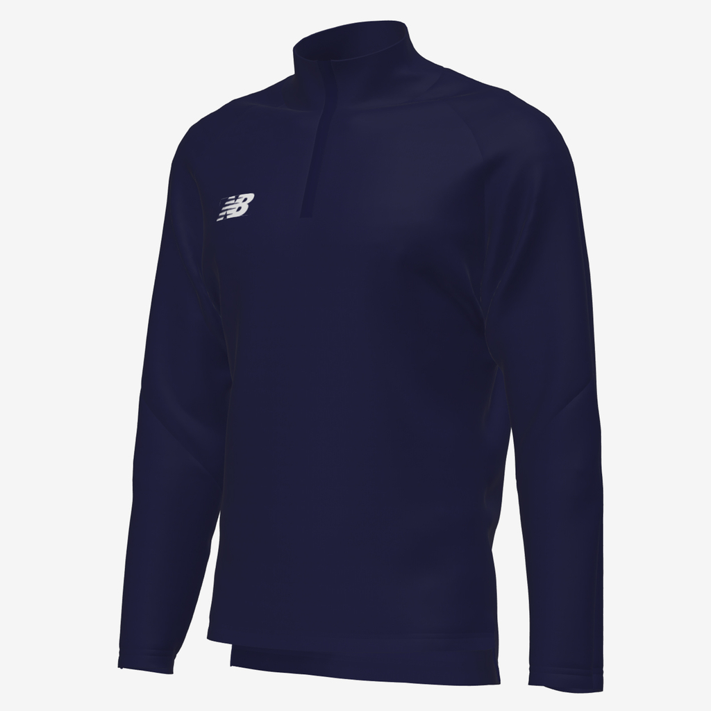 TW Training 1/4 Zip Knitted Midlayer JNR navy detail_bild1_brandshop