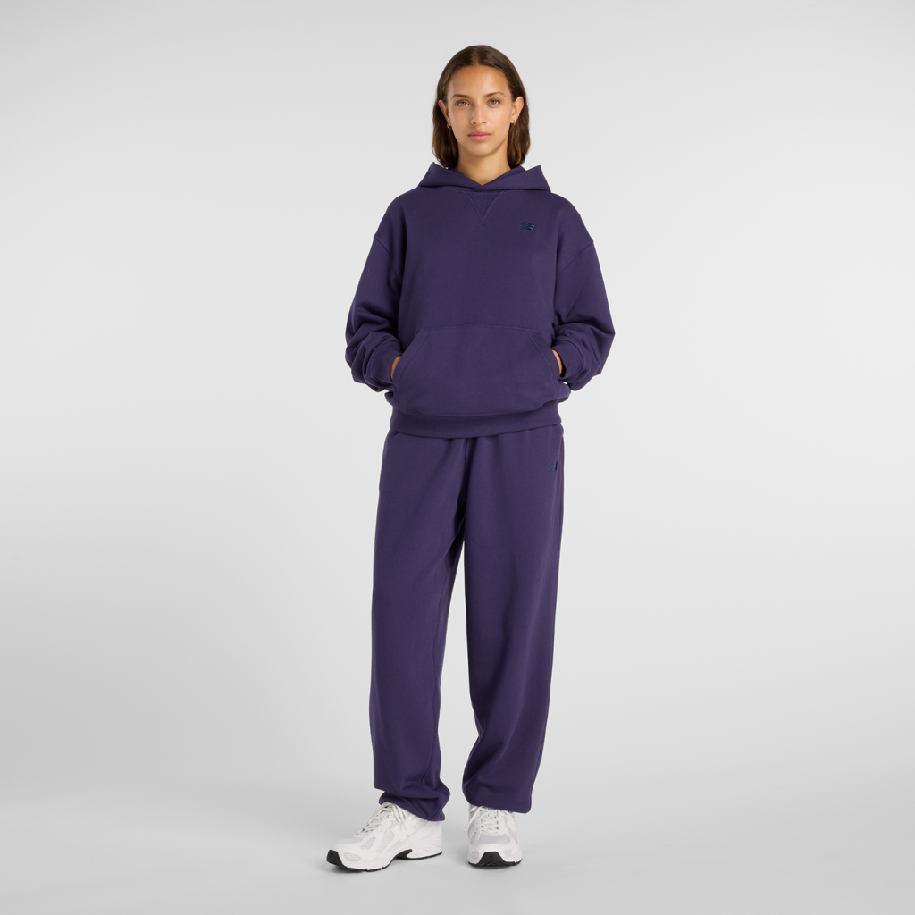 New Balance W NB Athletics French Terry Hoodie in VIOLETT