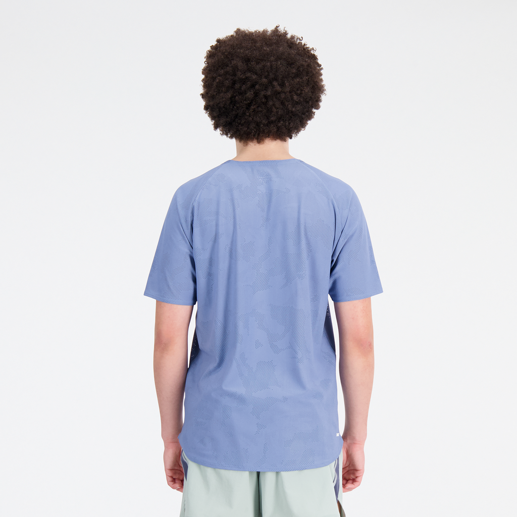 Q Speed Jacquard Short Sleeve mercury blue model_bild_back_brandshop