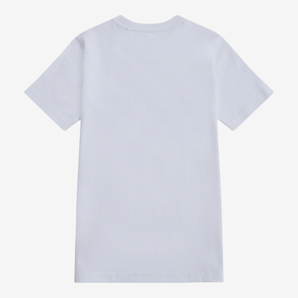 New Balance B NEW BALANCE JERSEY STACKED LOGO TEE in WEISS