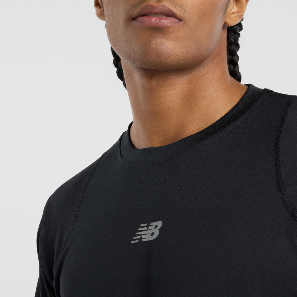 New Balance Jacquard T-Shirt in SCHWARZ