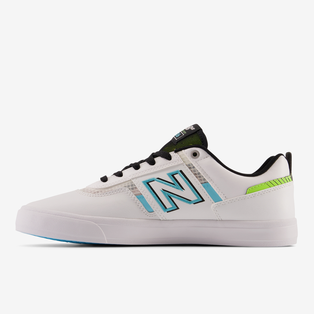 U 306 Jamie Foy Skateboardschuhe white/blue medial_bild_brandshop