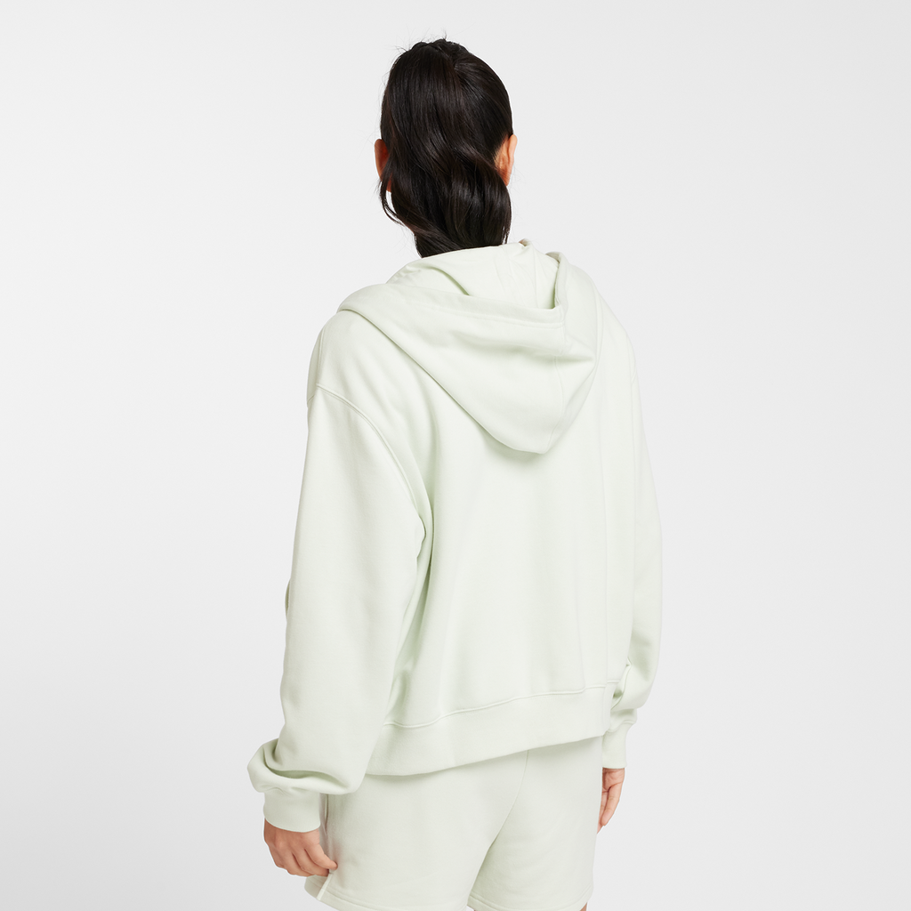 W New Balance French Terry Full Zip Hoodie natural mint model_bild_back_brandshop