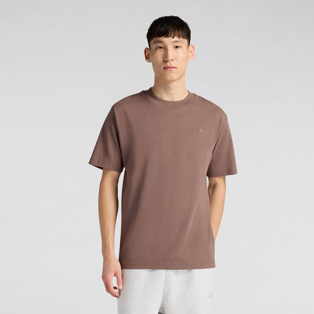 New Balance NB Athletics Cotton T-Shirt in BRAUN