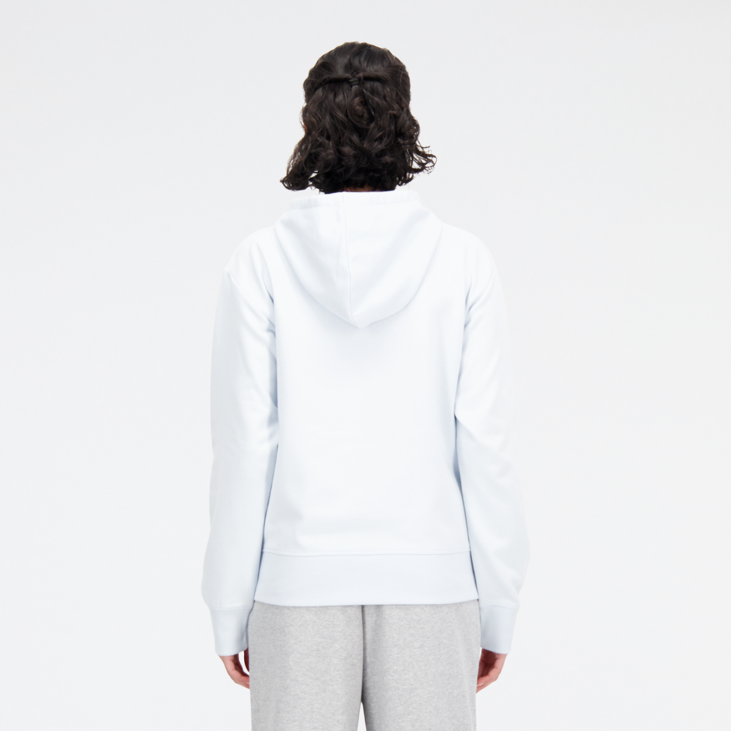 W Essentials Stacked Logo Hoodie ice blue model_bild_back_brandshop