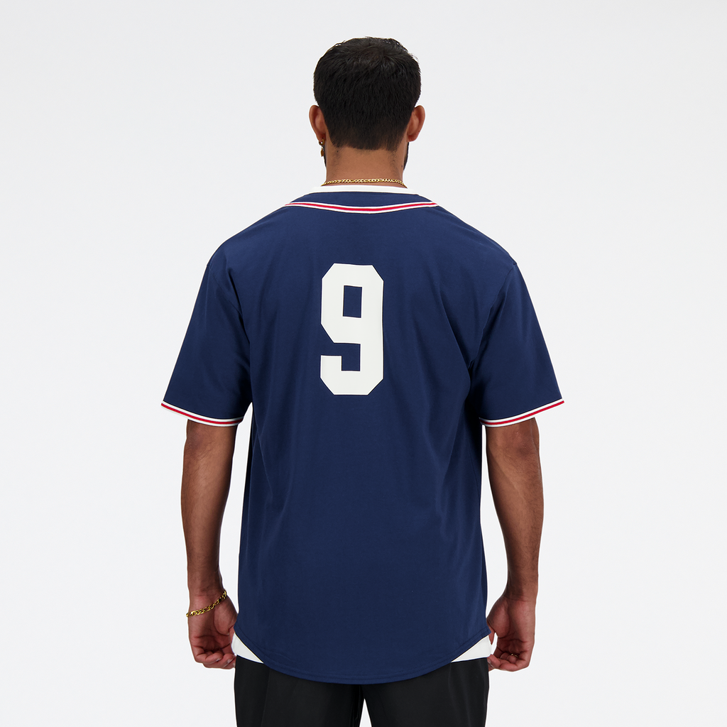 Sportswear Greatest Hits Baseball Jersey nb navy model_bild_back_brandshop