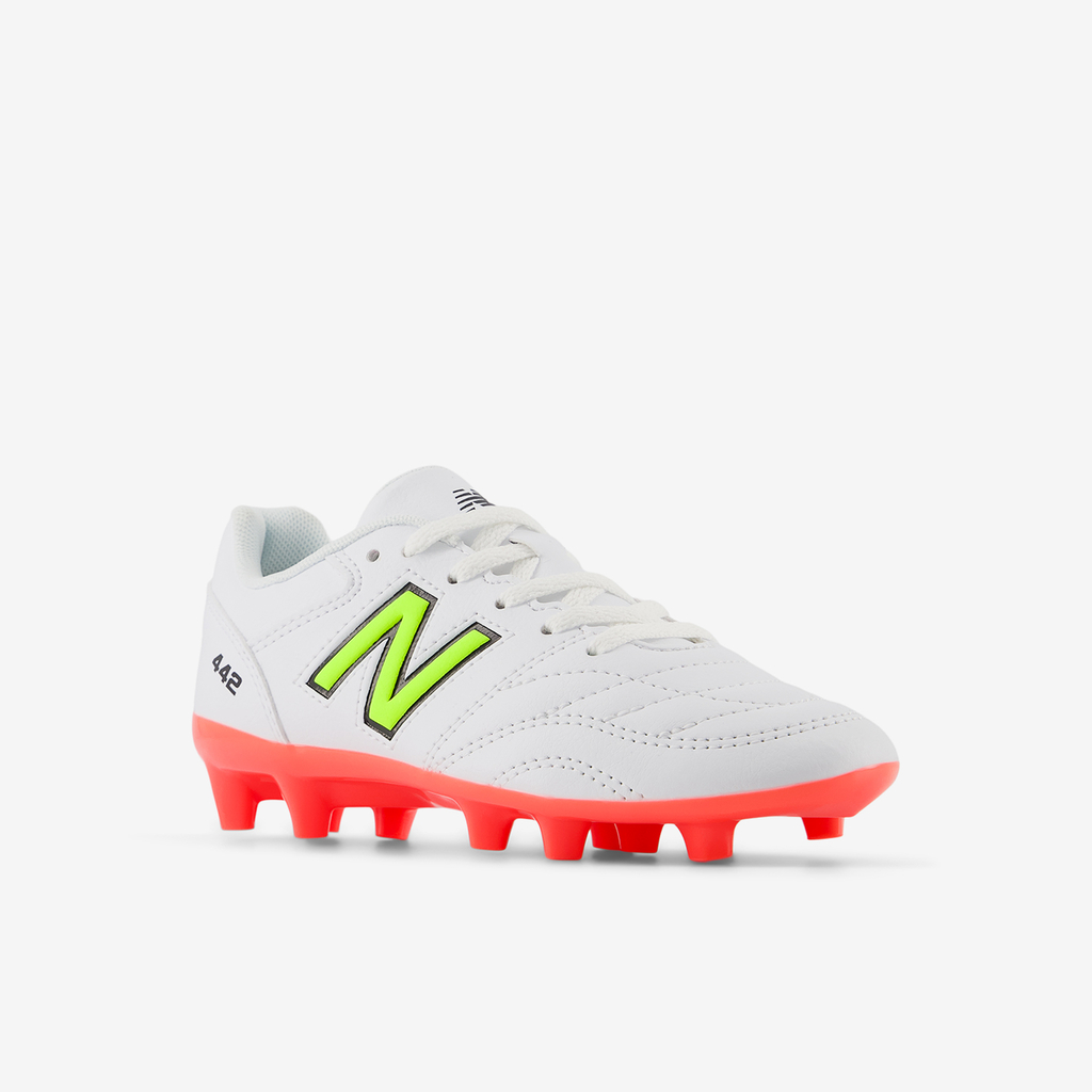 New Balance Y 442 Academy FG Jnr Seasonal Nockenschuhe in WEISS