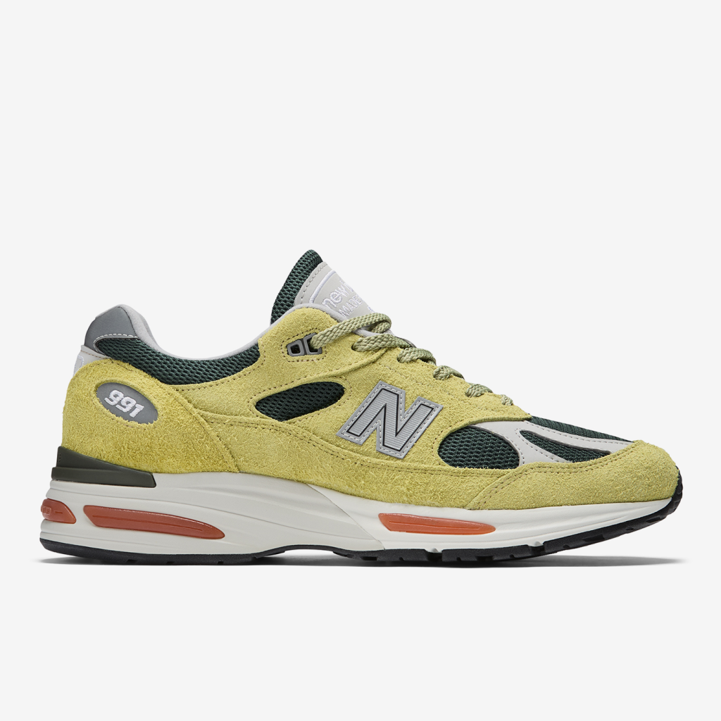 New Balance M 991v2 Made in UK Grape Sorbet Freizeitschuhe in GRÜN