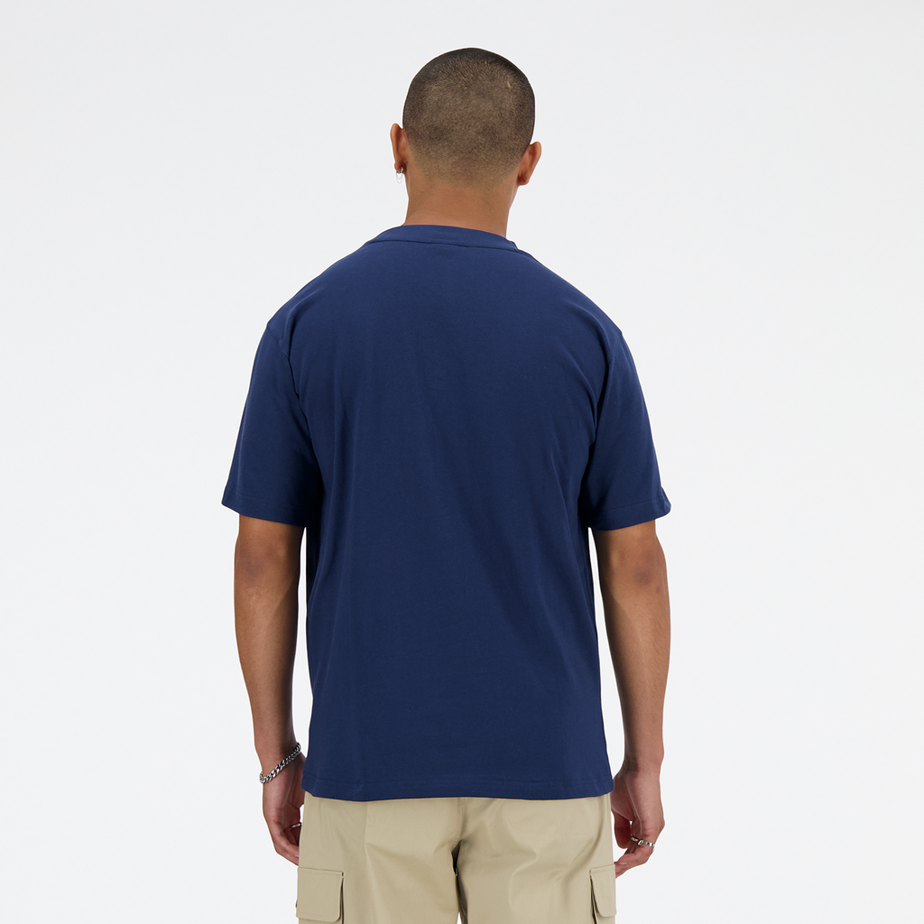 NB Athletics Cotton T-Shirt nb navy model_bild_back_brandshop