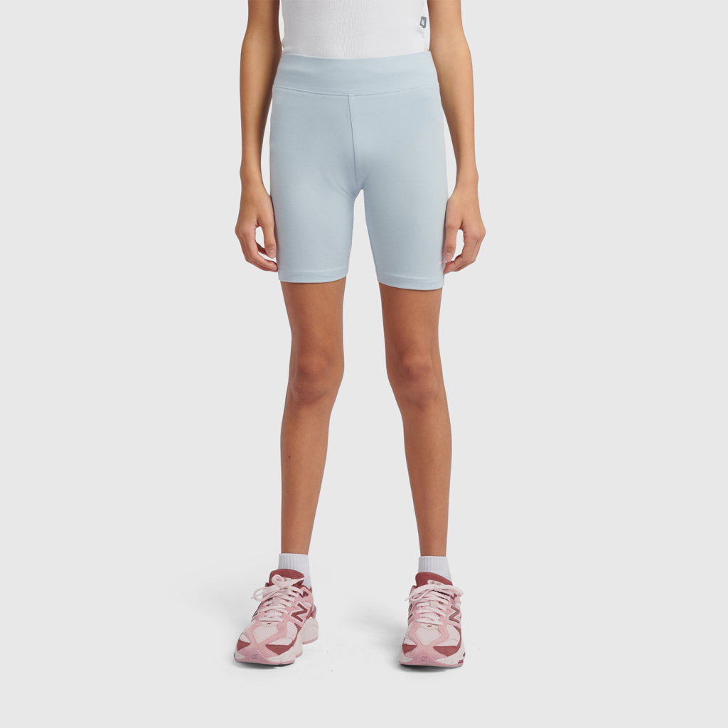 New Balance G Stacked Logo Cycle Short in BLAU