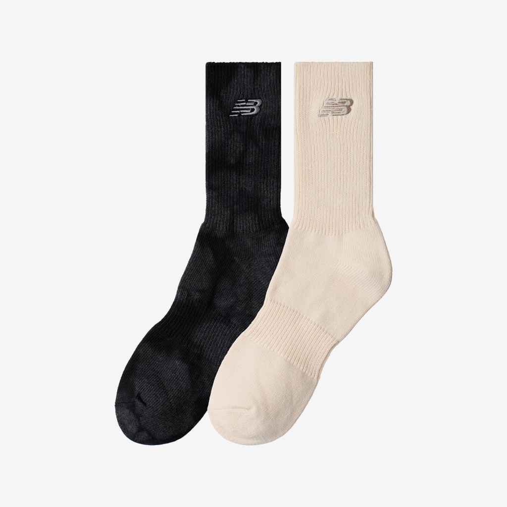 New Balance Ribbed Cuff Mid Calf Socks 2 Pack in MEHRFARBIG