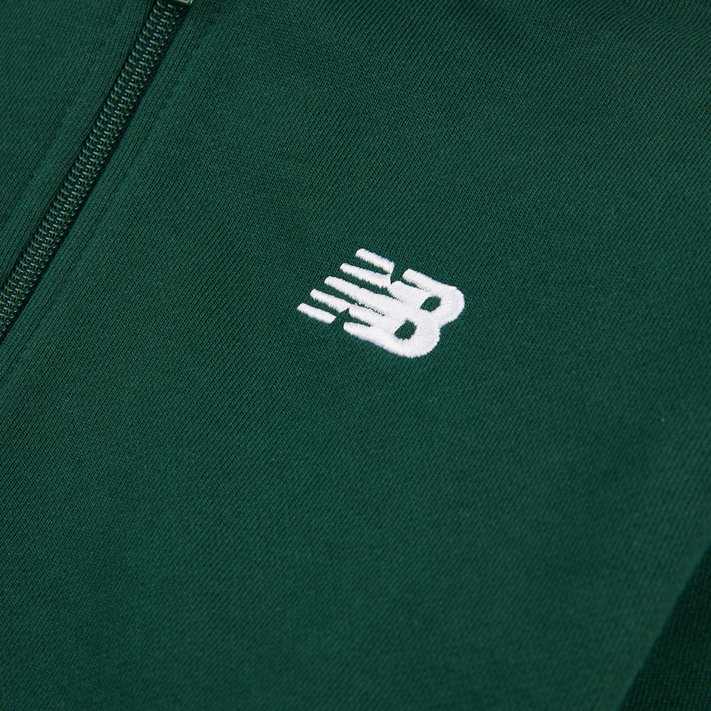 B New Balance French Terry Small Logo FZ Hoodie nightwatch green detail_bild1_brandshop