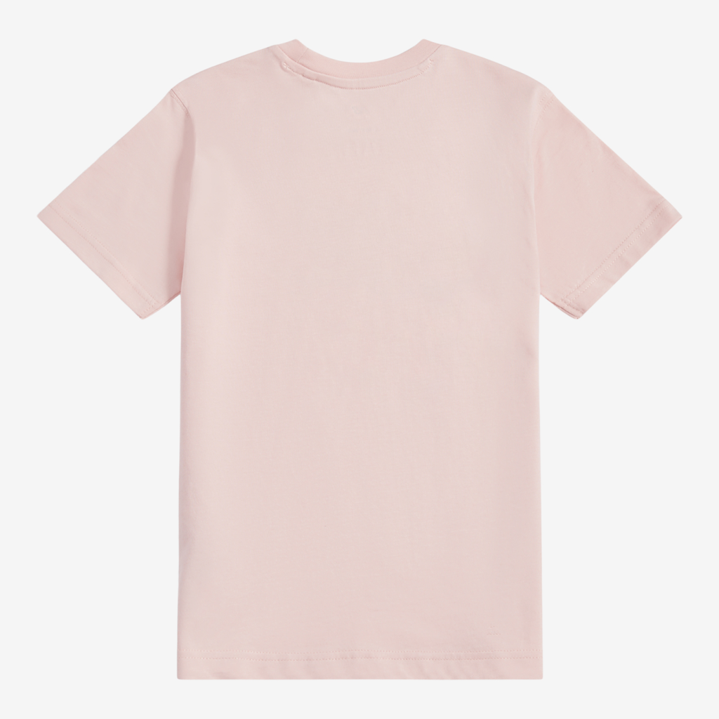 New Balance G NEW BALANCE JERSEY STACKED LOGO TEE in PINK