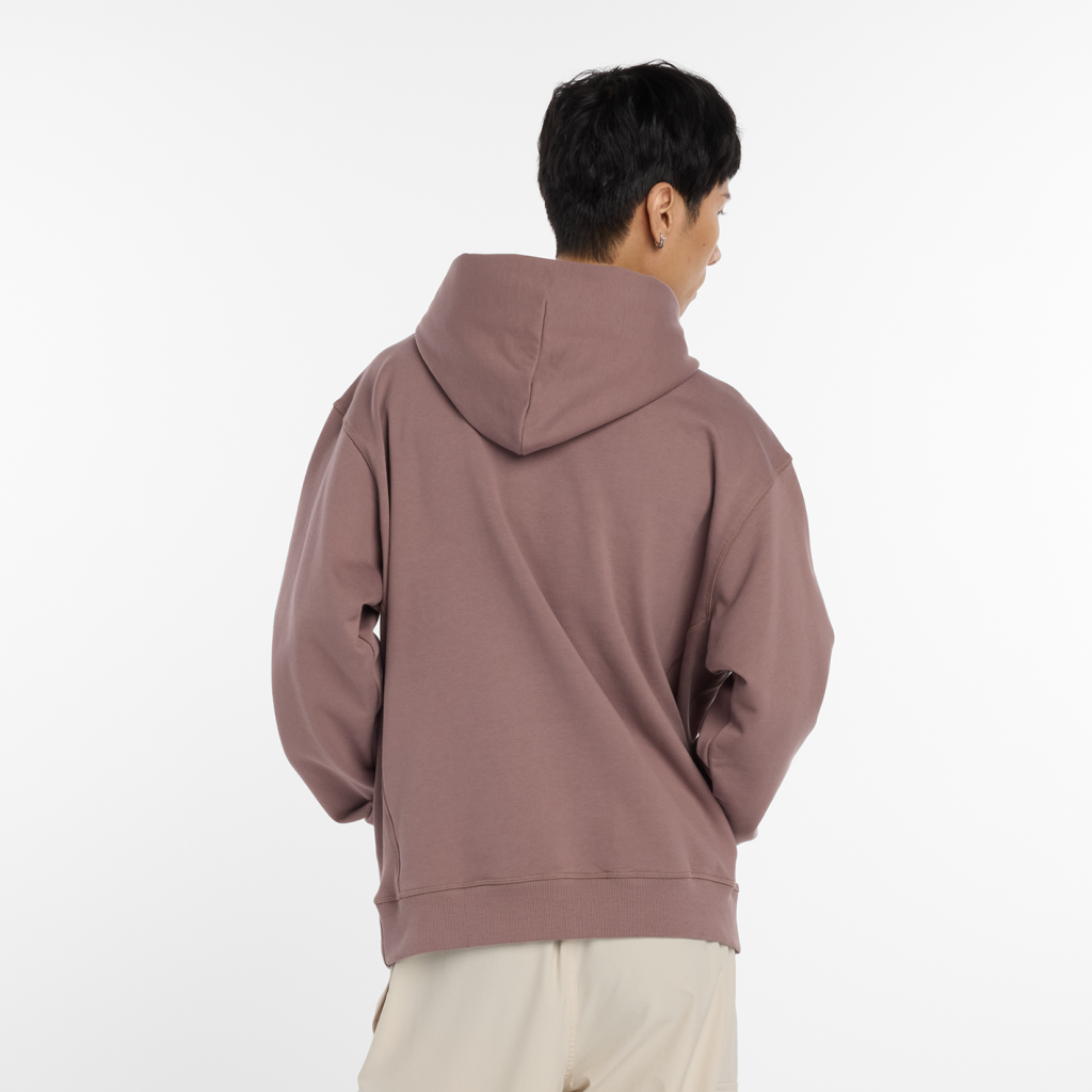 New Balance Athletics French Terry Logo Hoodie in BRAUN