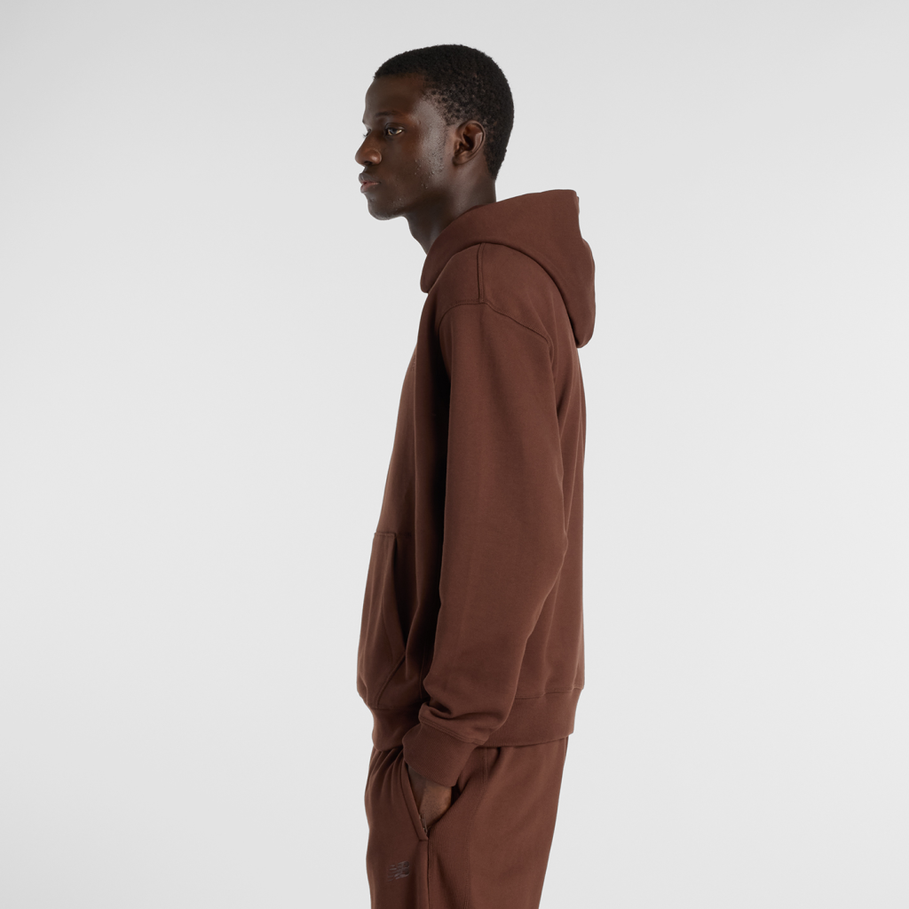 New Balance NB Athletics French Terry Hoodie in BRAUN