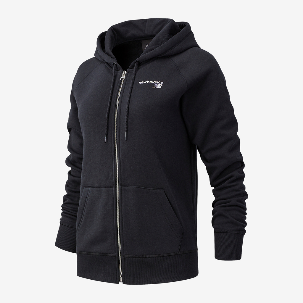 New Balance W NB Classic Core Fleece Fashion Full Zip in SCHWARZ