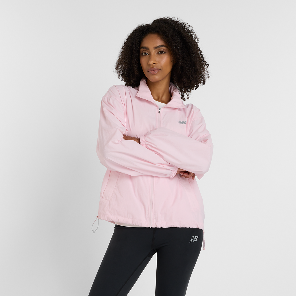 New Balance W NB Athletics Woven Jacket in PINK