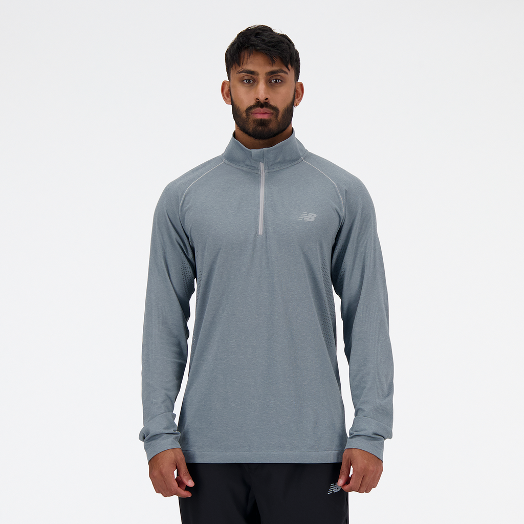 NB Athletics Seamless 1/4 Zip athletic grey Hauptbild_brandshop