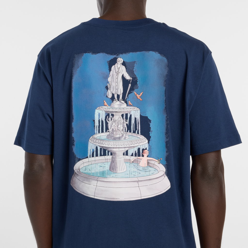 New Balance Fountain T-Shirt in BLAU