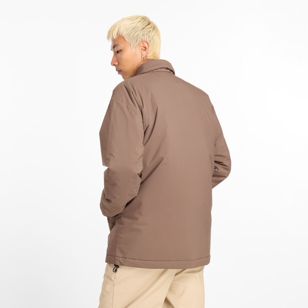 Coaches Jacket dark mushroom model_bild_back_brandshop