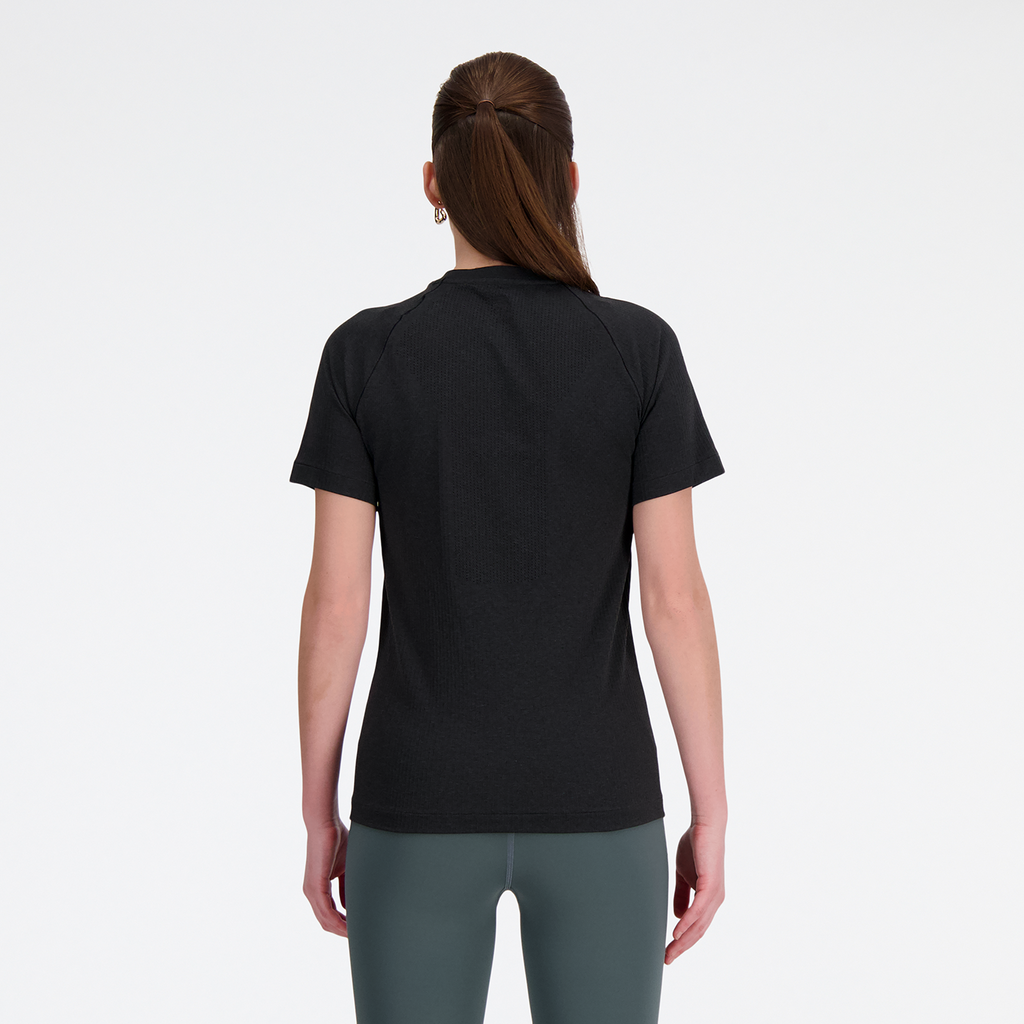 W Seamless T-Shirt black heather model_bild_back_brandshop