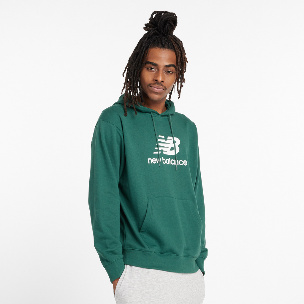 Sport Essentials Stacked Logo French Terry Hoodie nightwatch green Hauptbild_brandshop