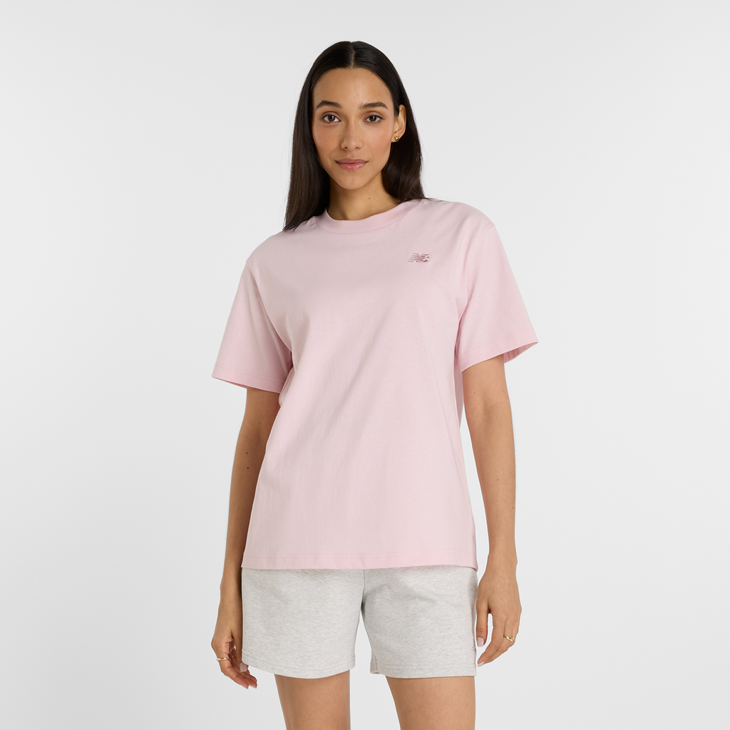 New Balance W NB Athletics Jersey T-Shirt in PINK