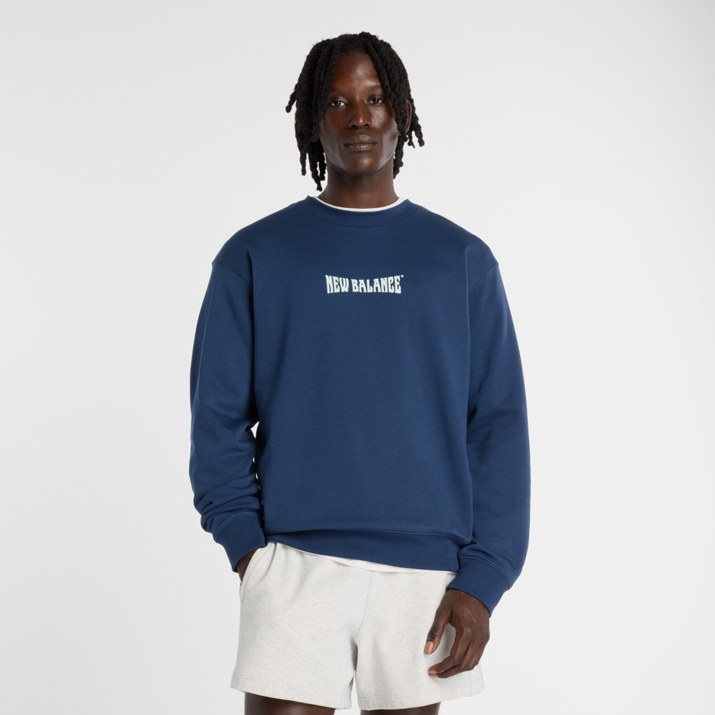 New Balance Wavey Crew in BLAU